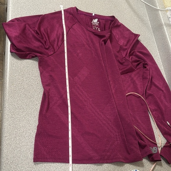 New Balance Athletic Women's Long Sleeve Top in Purple - Picture 7 of 7